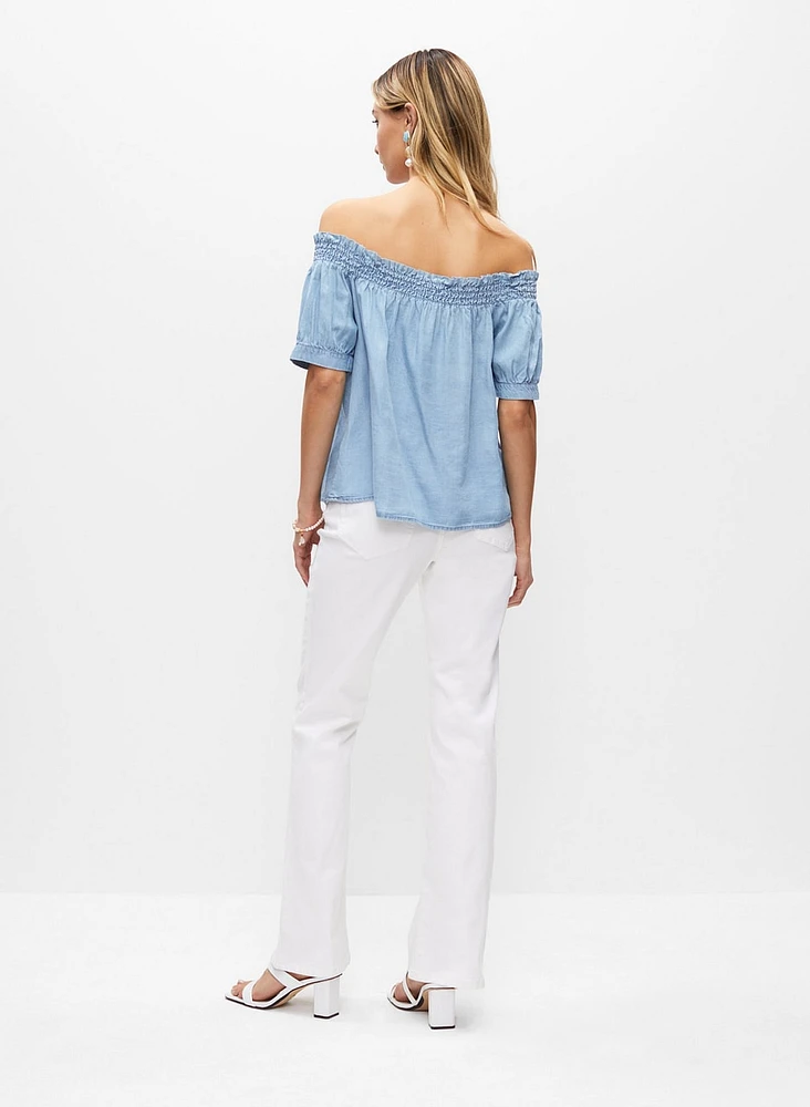 Off The Shoulder Tencel Top