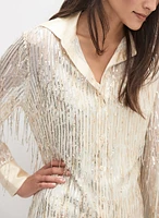 Sequined Fringe Blouse