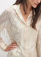 Sequined Fringe Blouse