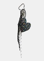 Tweed Heart Key Chain