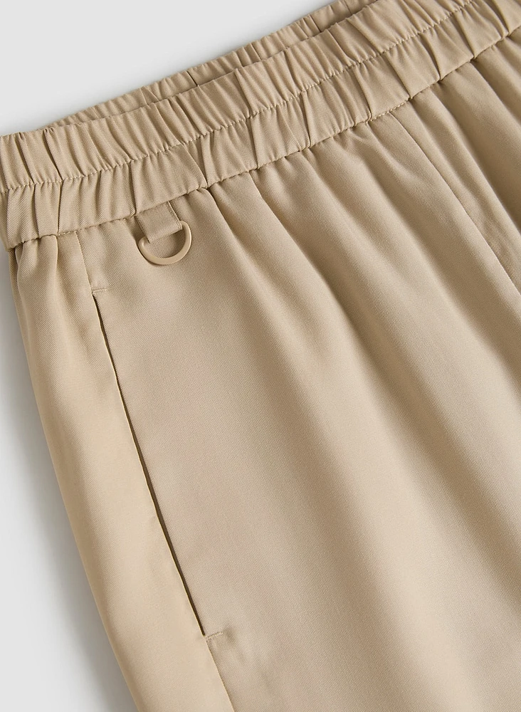 Tencel Pull-On Culotte Pants