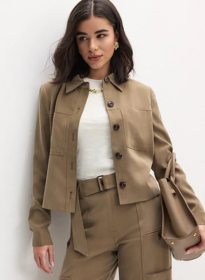 Cropped Cargo Jacket