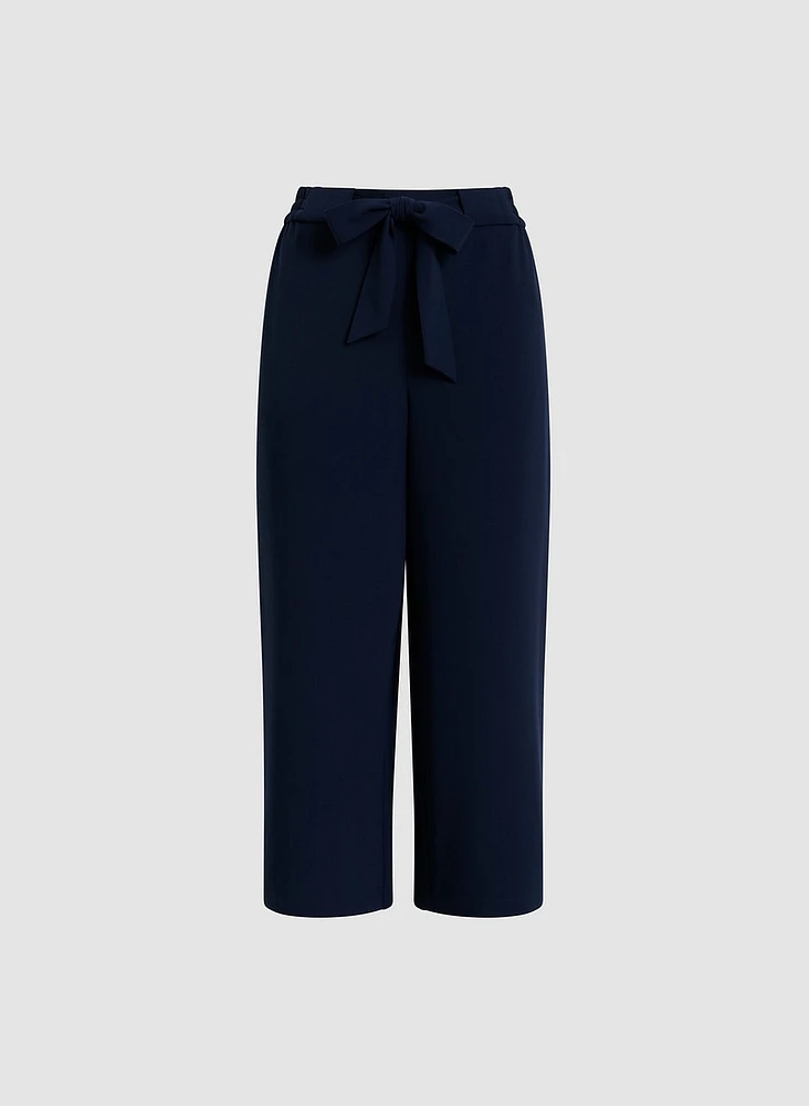 Pantalon ceinturé à enfiler