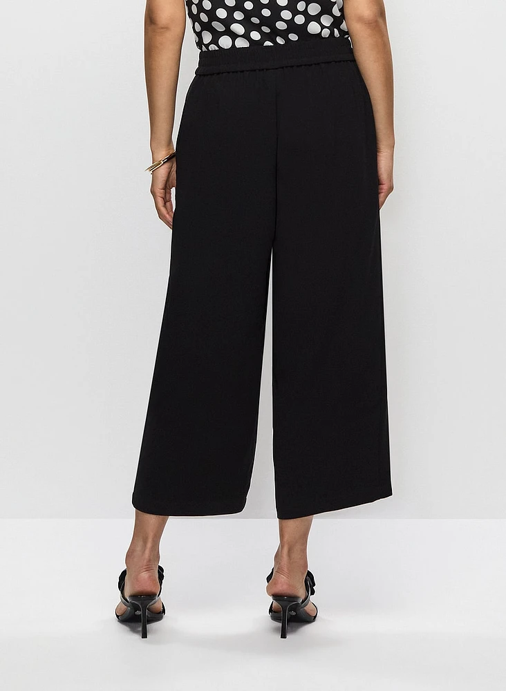 Pantalon ceinturé à enfiler