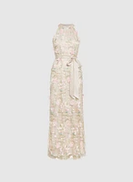 Floral Appliqué Dress