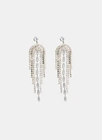 Rhinestone Cascade Earrings