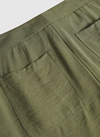 Cuffed Straight-Leg Pants