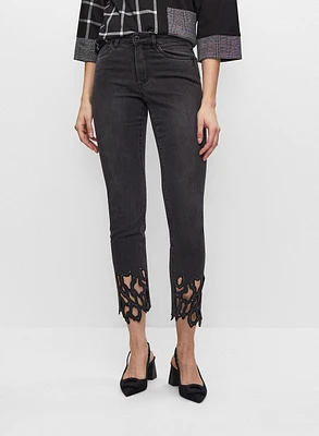 Joseph Ribkoff - Embellished Slim Leg Jeans