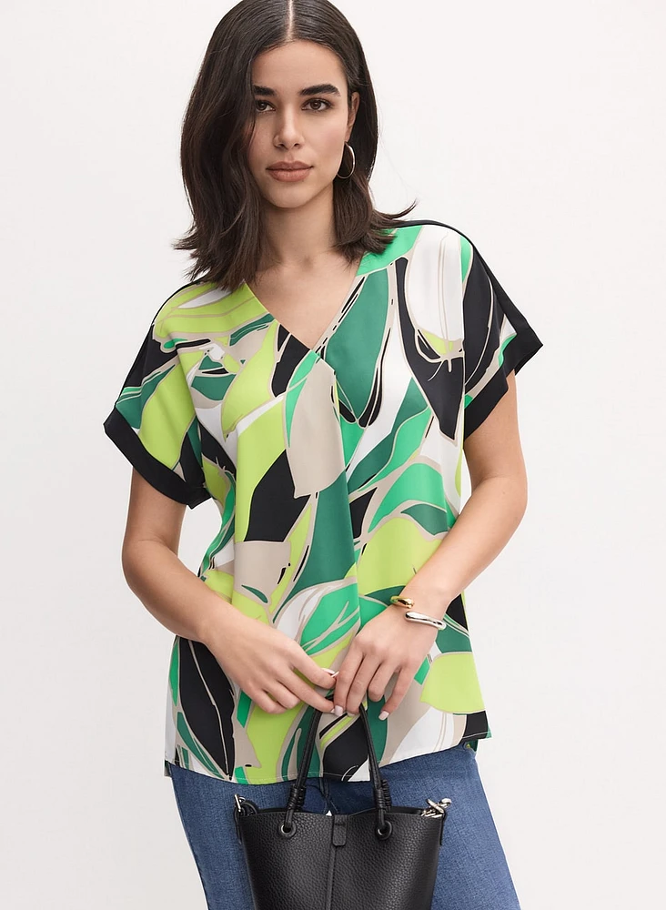 Joseph Ribkoff - Palm Print Blouse