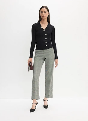 Pull à boutons asymétriques et pantalon Giselle