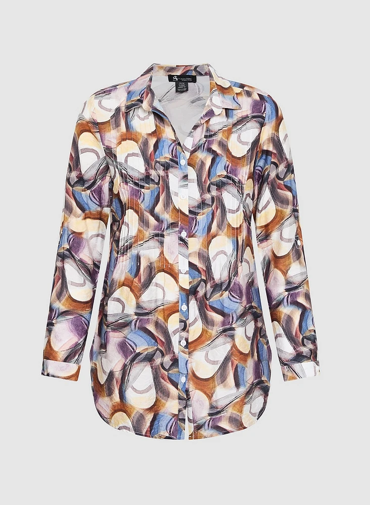 Abstract Print Blouse