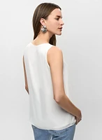 Essential Sleeveless V-Neck Blouse