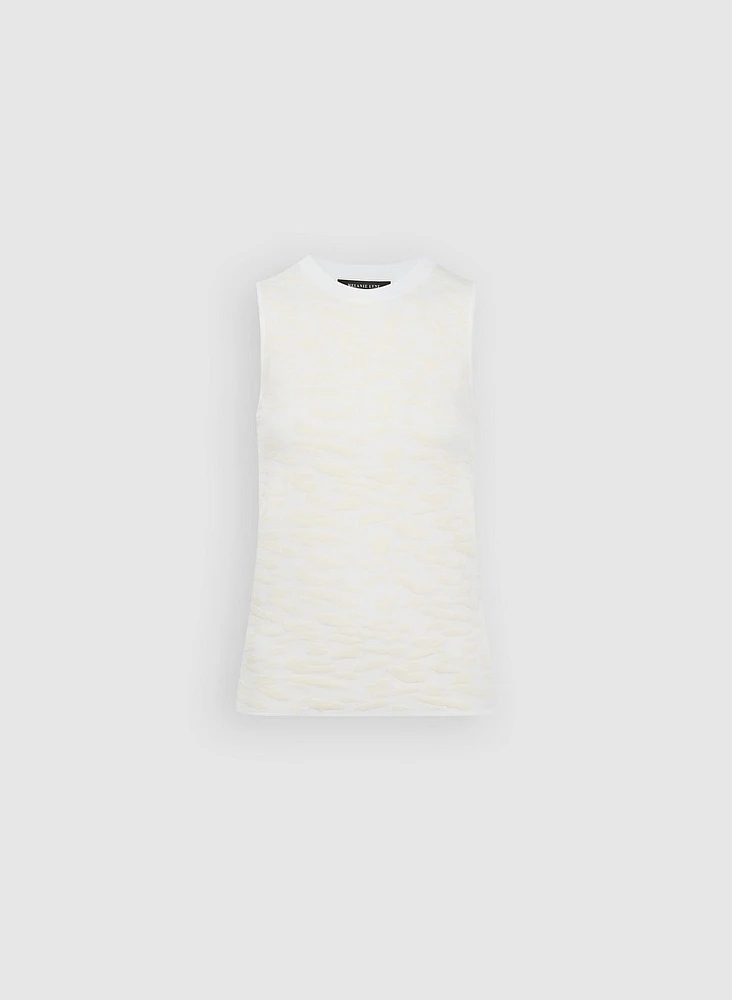 Knit Crew Neck Tank Top