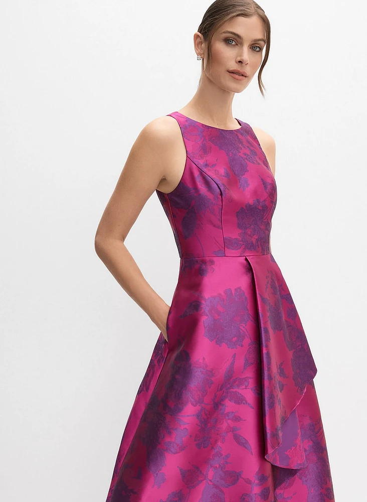 Jacquard Fit & Flare Dress