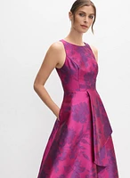 Jacquard Fit & Flare Dress