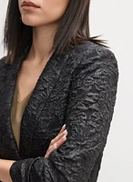 Floral Jacquard Jacket