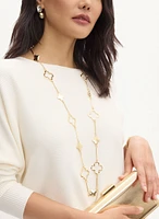 Clover Insert Long Necklace