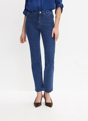 Embellished Straight-Leg Jeans