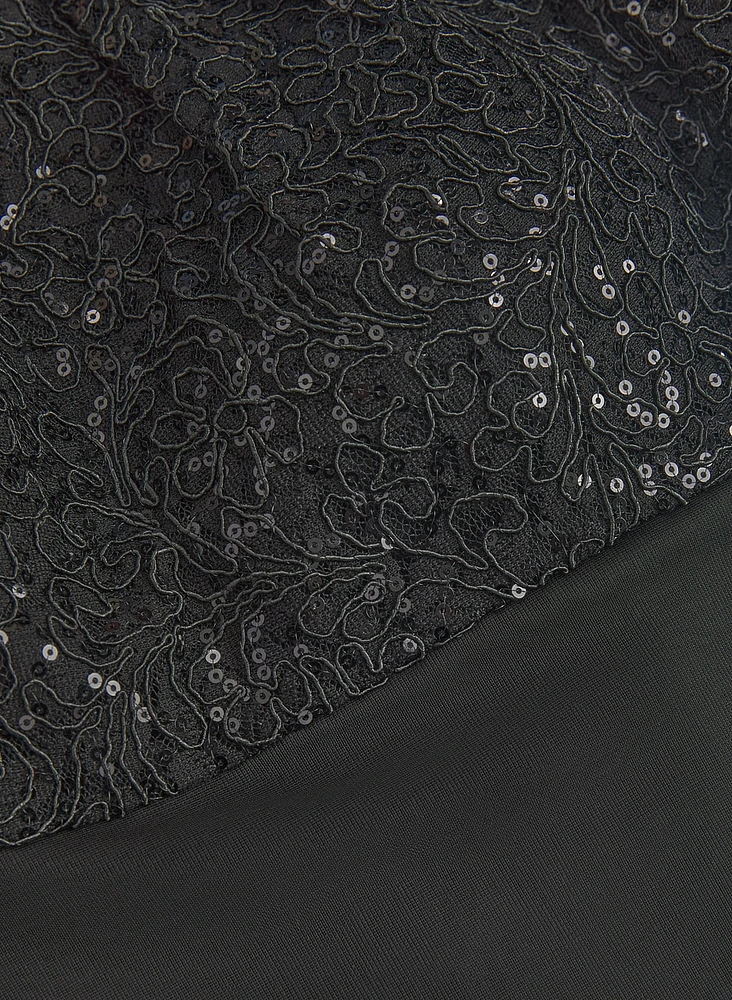 Sequin Bodice Dress