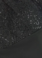 Sequin Bodice Dress