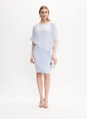 Joseph Ribkoff - Asymmetric Cape Dress