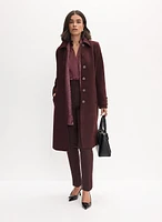 Stretch Wool-Blend Coat