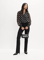 Blouse à motif pois