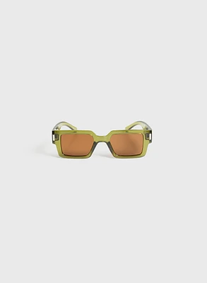 Rectangular Frame Sunglasses