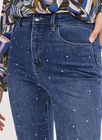 Embellished Flare Leg Jeans