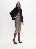 Sequin Pencil Skirt