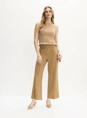 Sleeveless Sweater & Culotte Pants