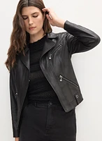 Vex - Cropped Faux Suede Jacket