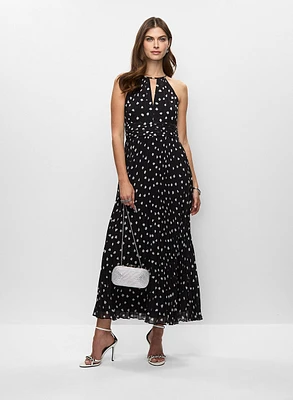 Adriana Papell- Long Halter Neck Dress