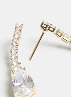 Boucles d'oreilles à pierre en goutte d'eau