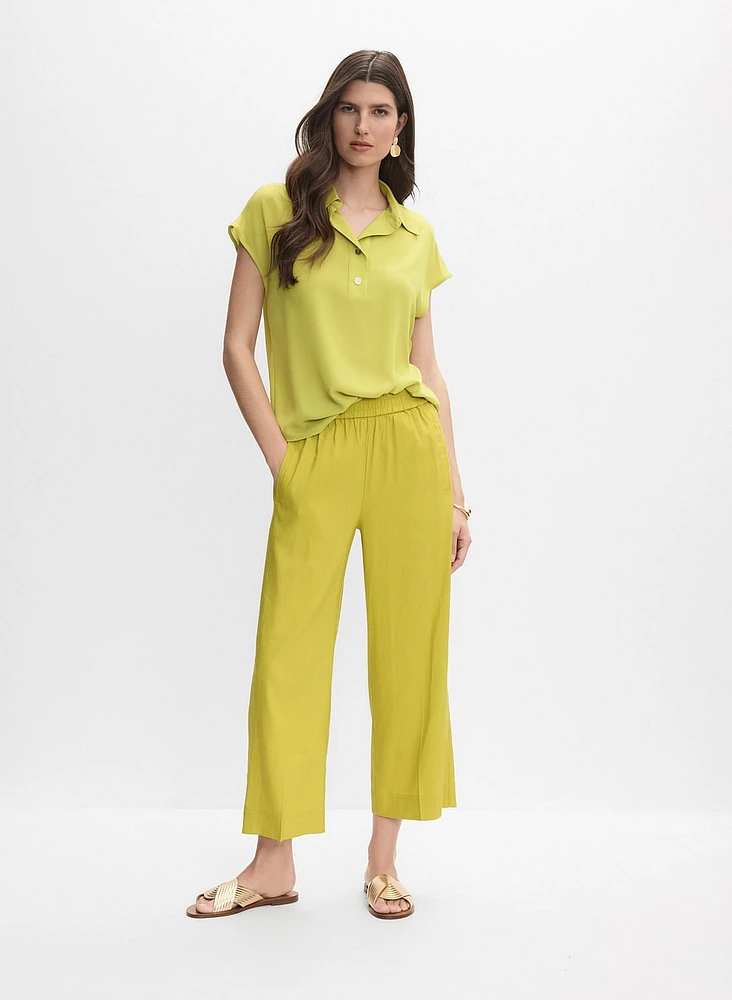 Button Placket Blouse