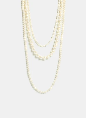 Collier en perles étagé