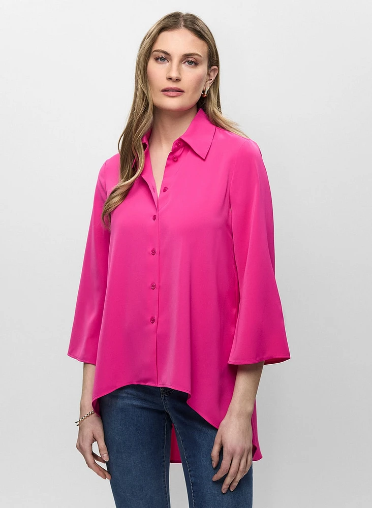 Asymmetric Button-Down Tunic