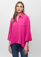 Asymmetric Button-Down Tunic