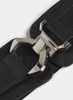 Vegan Leather Elastic Belt