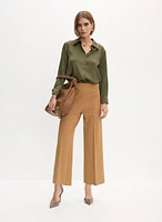 Wide Leg Culotte Pants