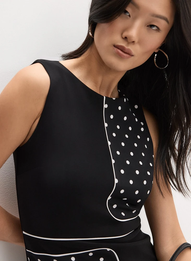 Joseph Ribkoff - Placement Polka Dot Print Dress