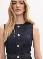 Belted Denim Dress