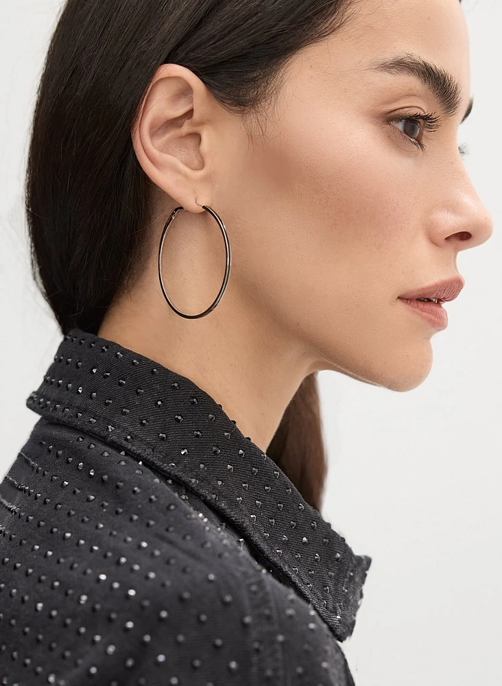 Thin Hoop Earrings