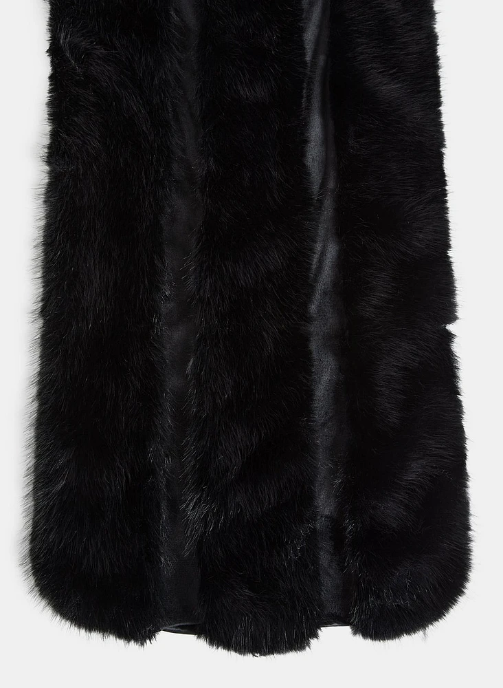 Velvet Faux Fur Wrap