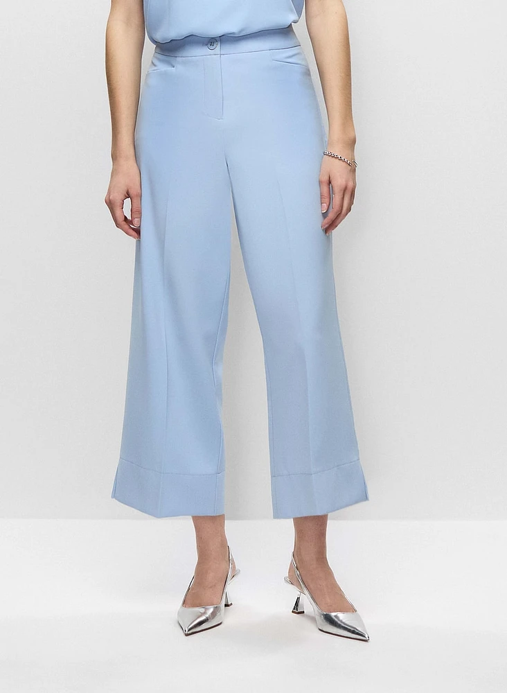 Wide Hem Culotte Pants