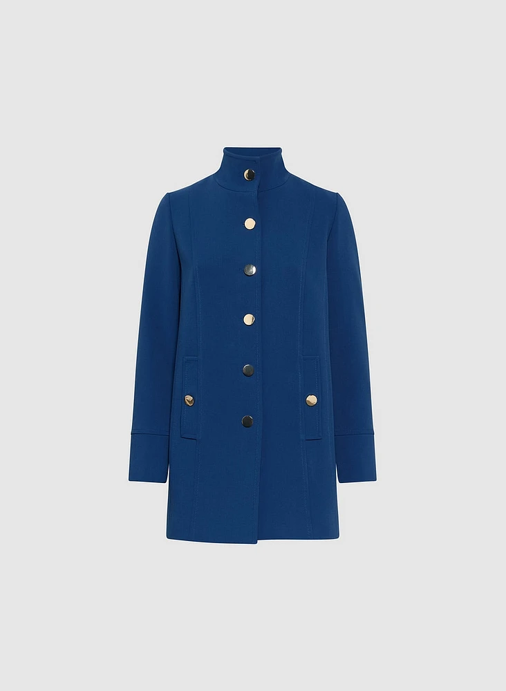 Button Tricotine Coat