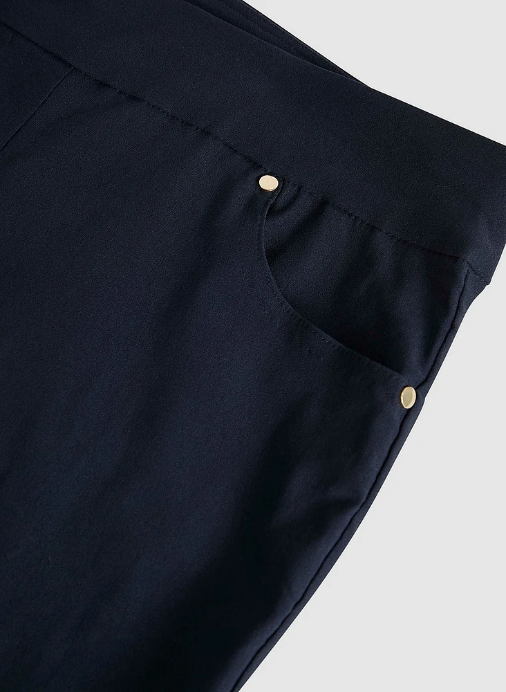 Pantalon à jambe étroite enfiler