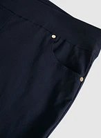 Pantalon à jambe étroite enfiler