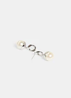 Faux Pearl Drop Earrings