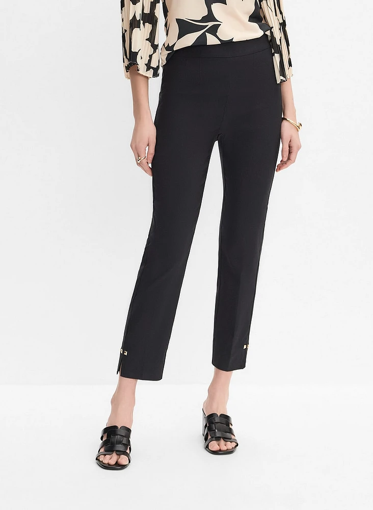 Pantalon à jambe étroite enfiler